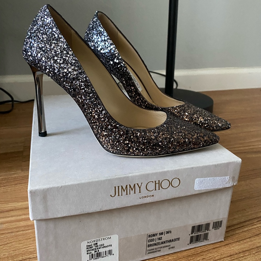 Romy Bronze/Anthracite Jimmy Choo Pumps